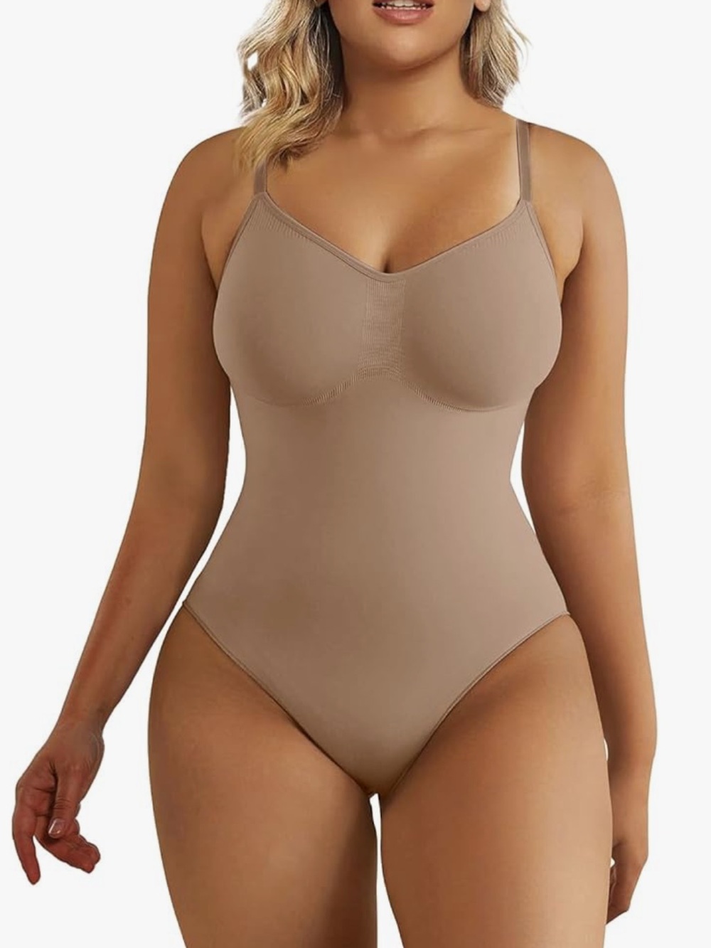 ShaperX Seamless Tummy Control Nude Shaping Bodysuit